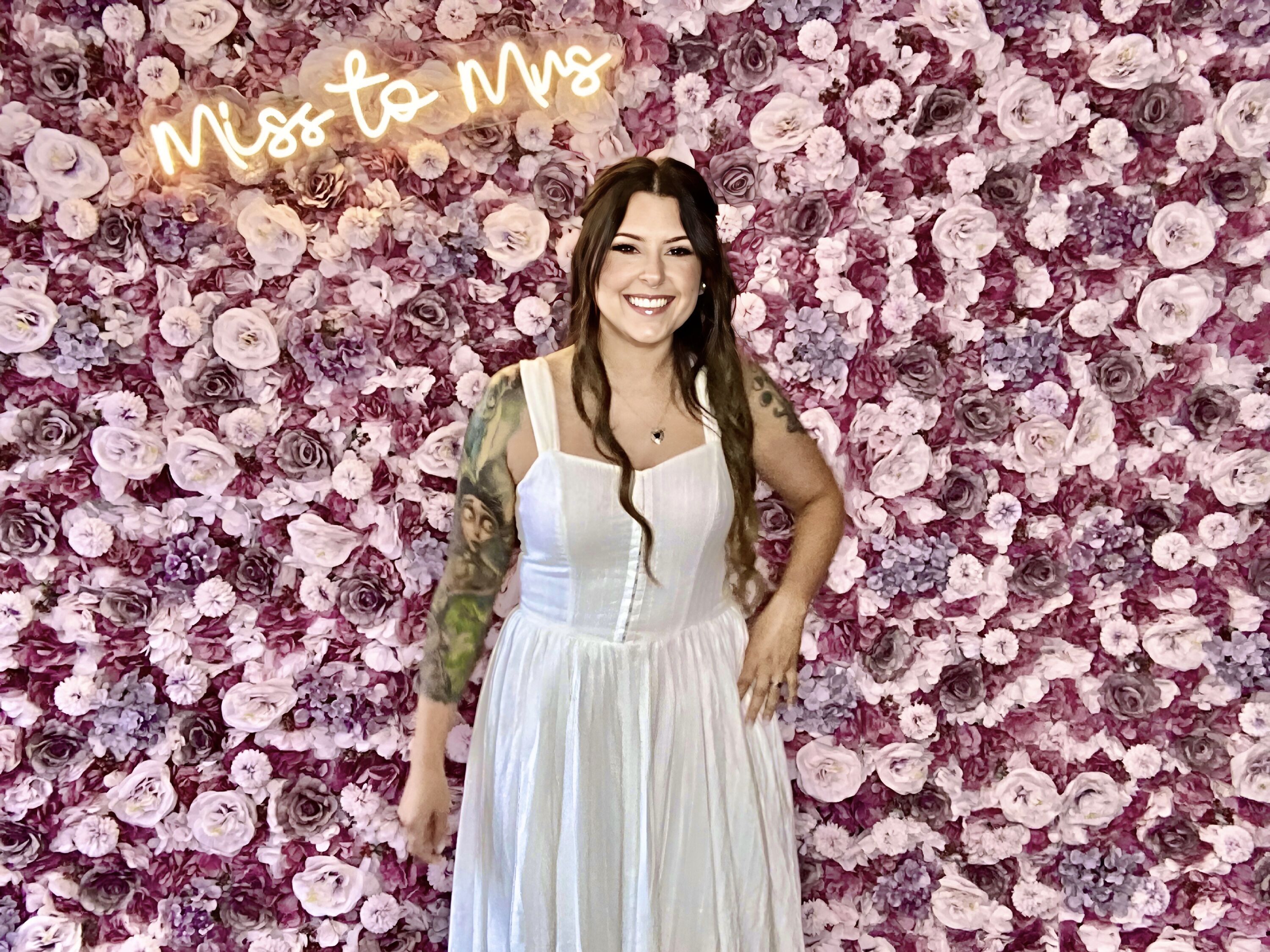 Purple Flower Wall Rental: "Cecilia" Flower Wall