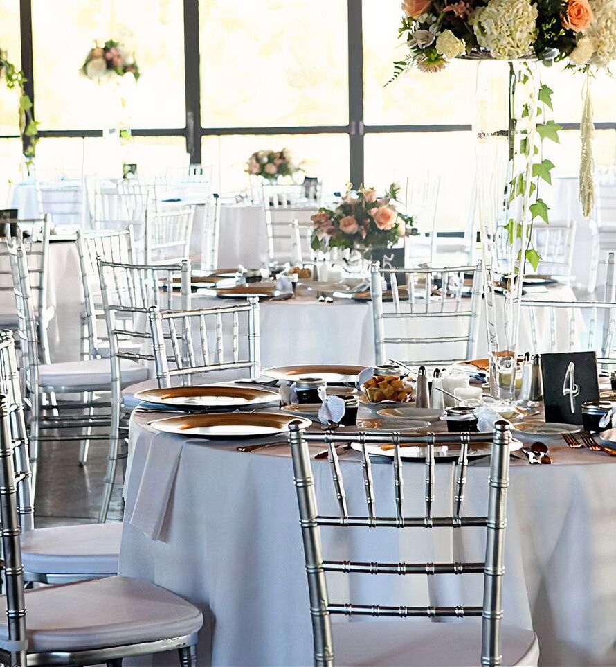 silver chair rental
